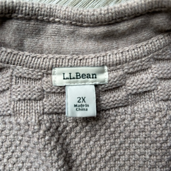 2XL LLBEAN sweater in light brown/tan - Picture 2 of 3